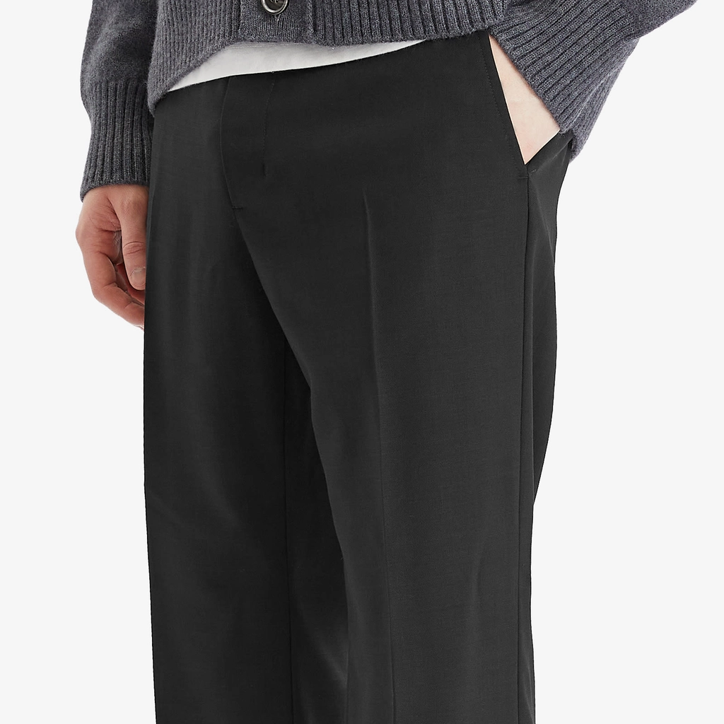 AMI Paris Men's Straight Fit Trousers Black